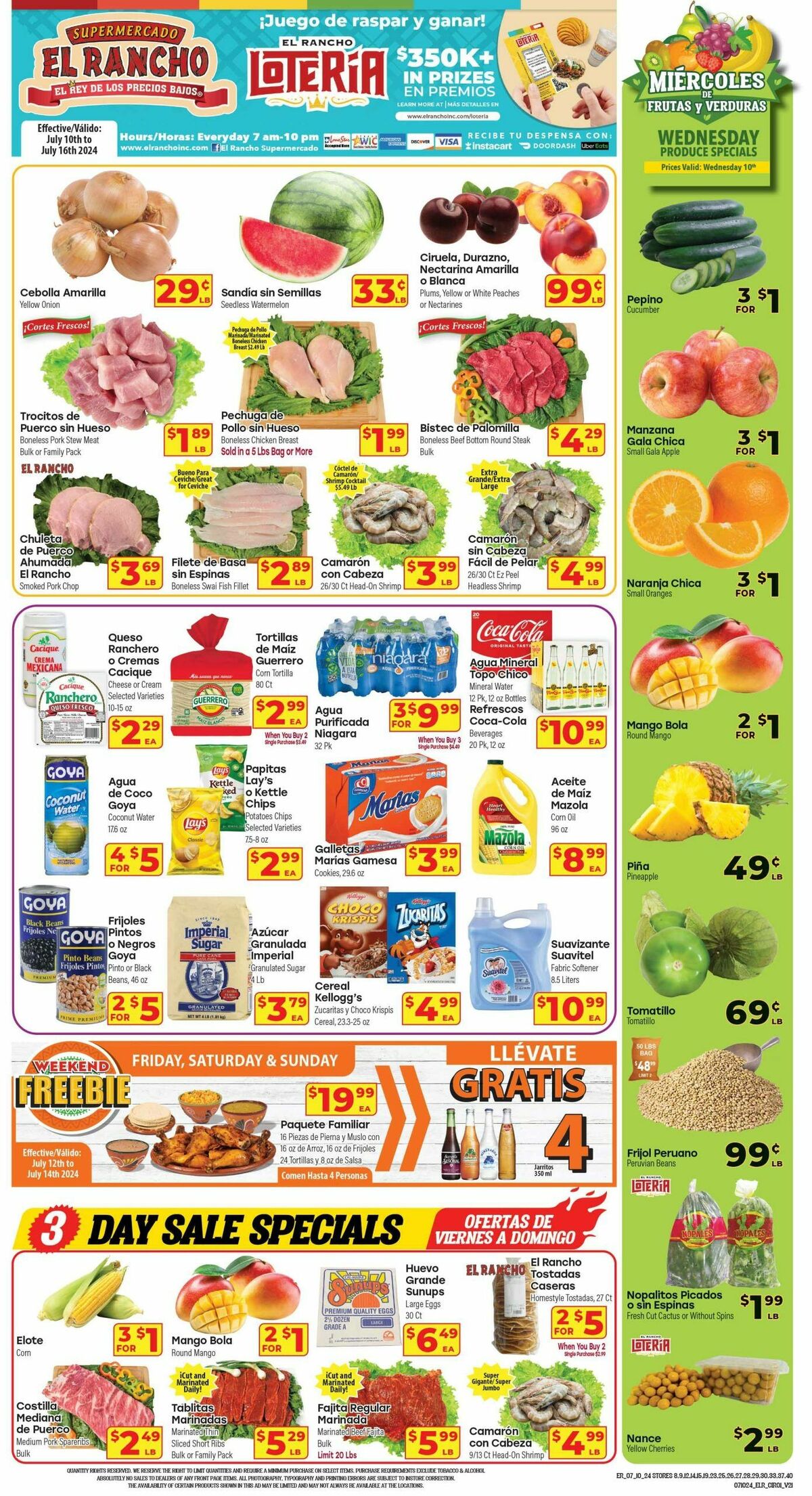 El Rancho Weekly Ad from July 10