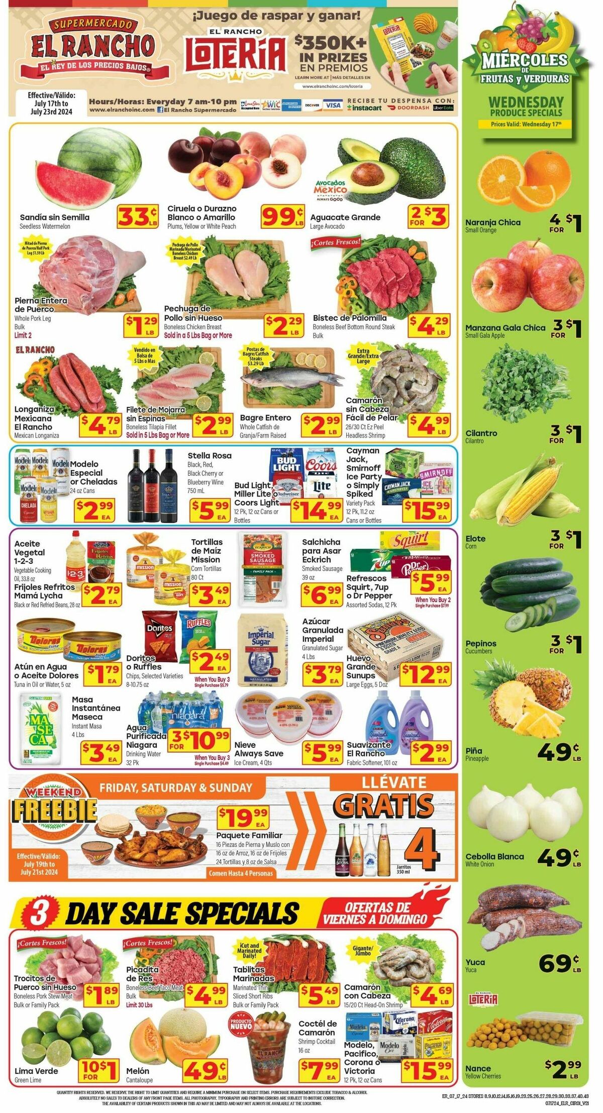 El Rancho Weekly Ad from July 17