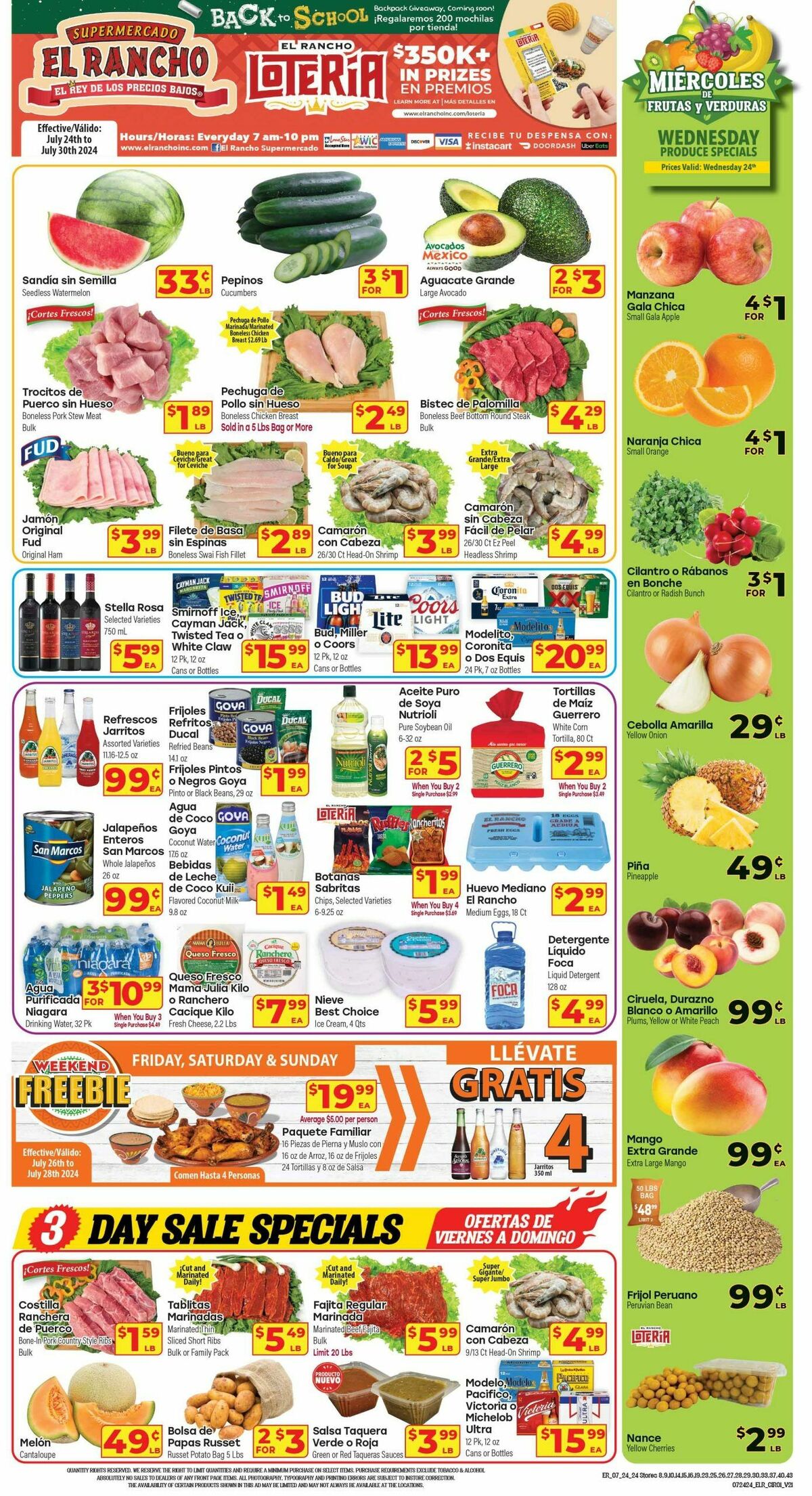 El Rancho Weekly Ad from July 24