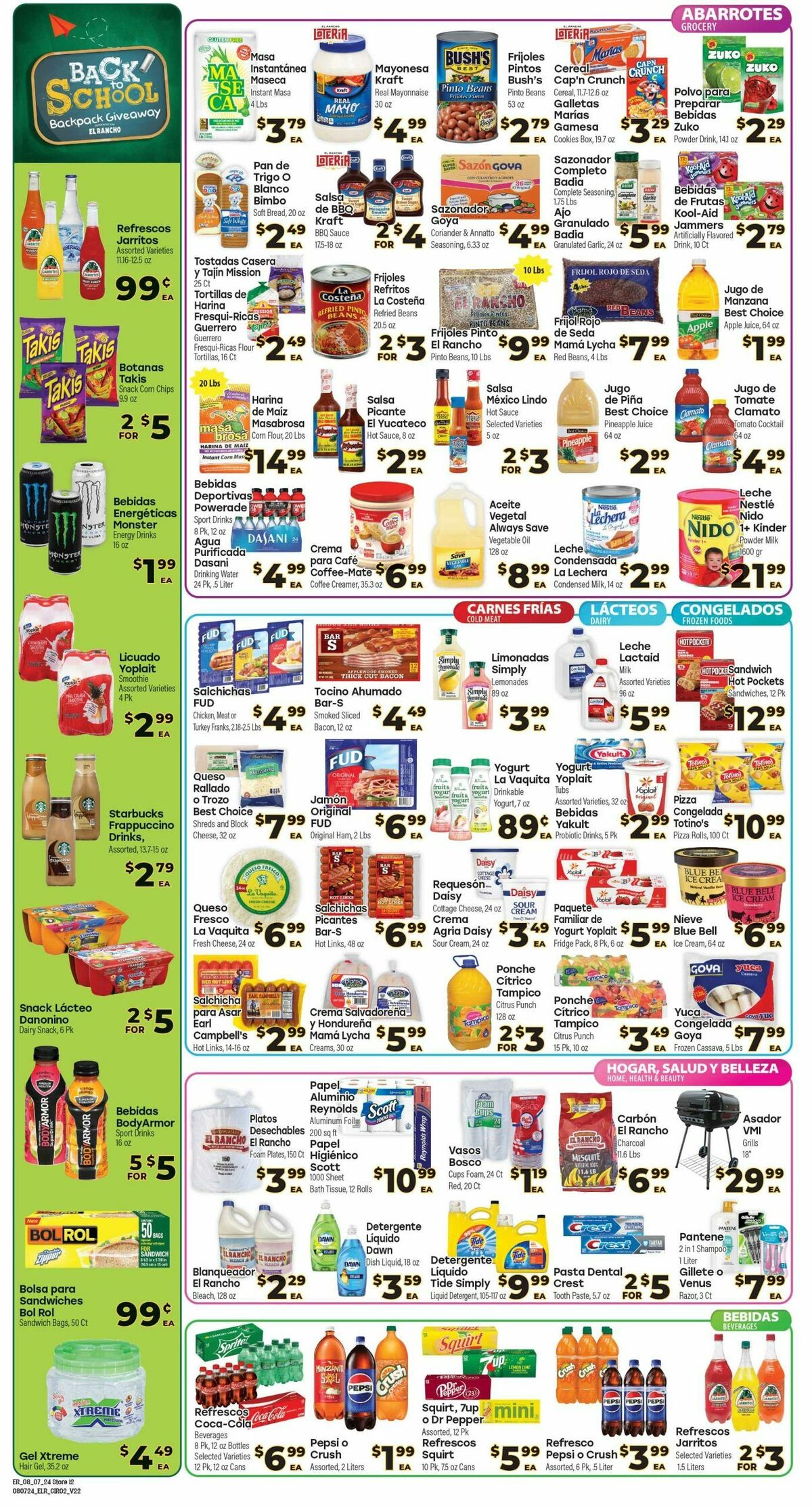 El Rancho Weekly Ad from August 7