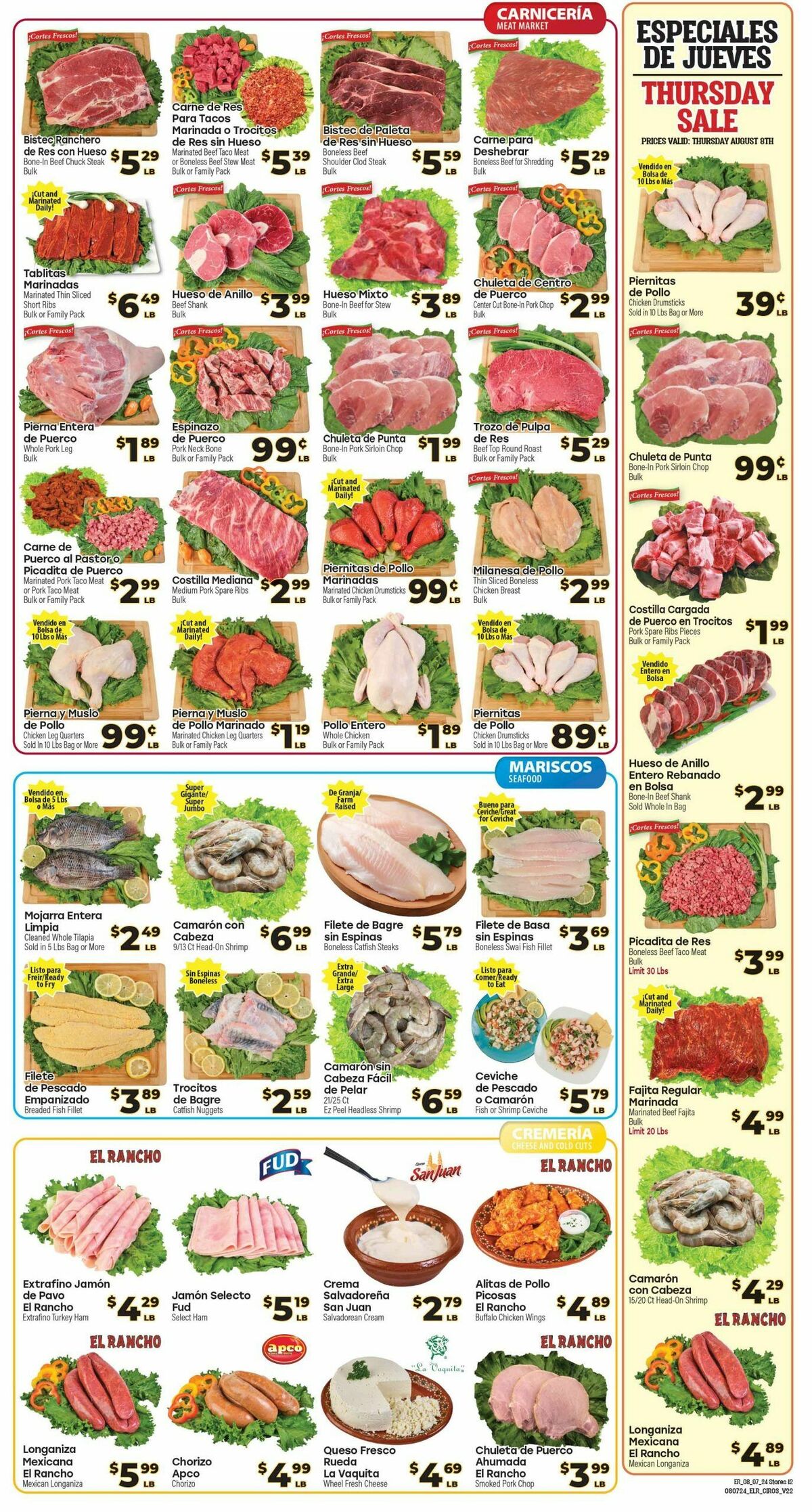 El Rancho Weekly Ad from August 7