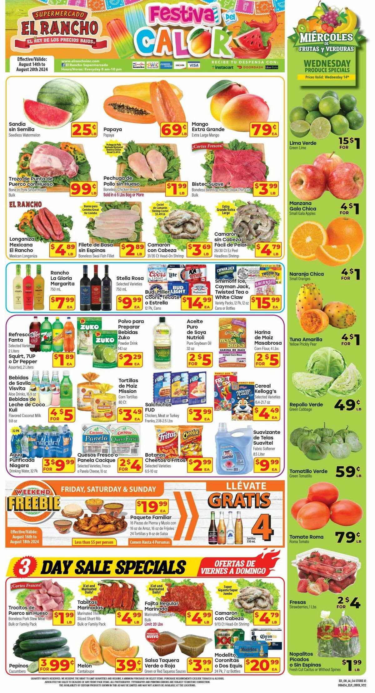 El Rancho Weekly Ad from August 14