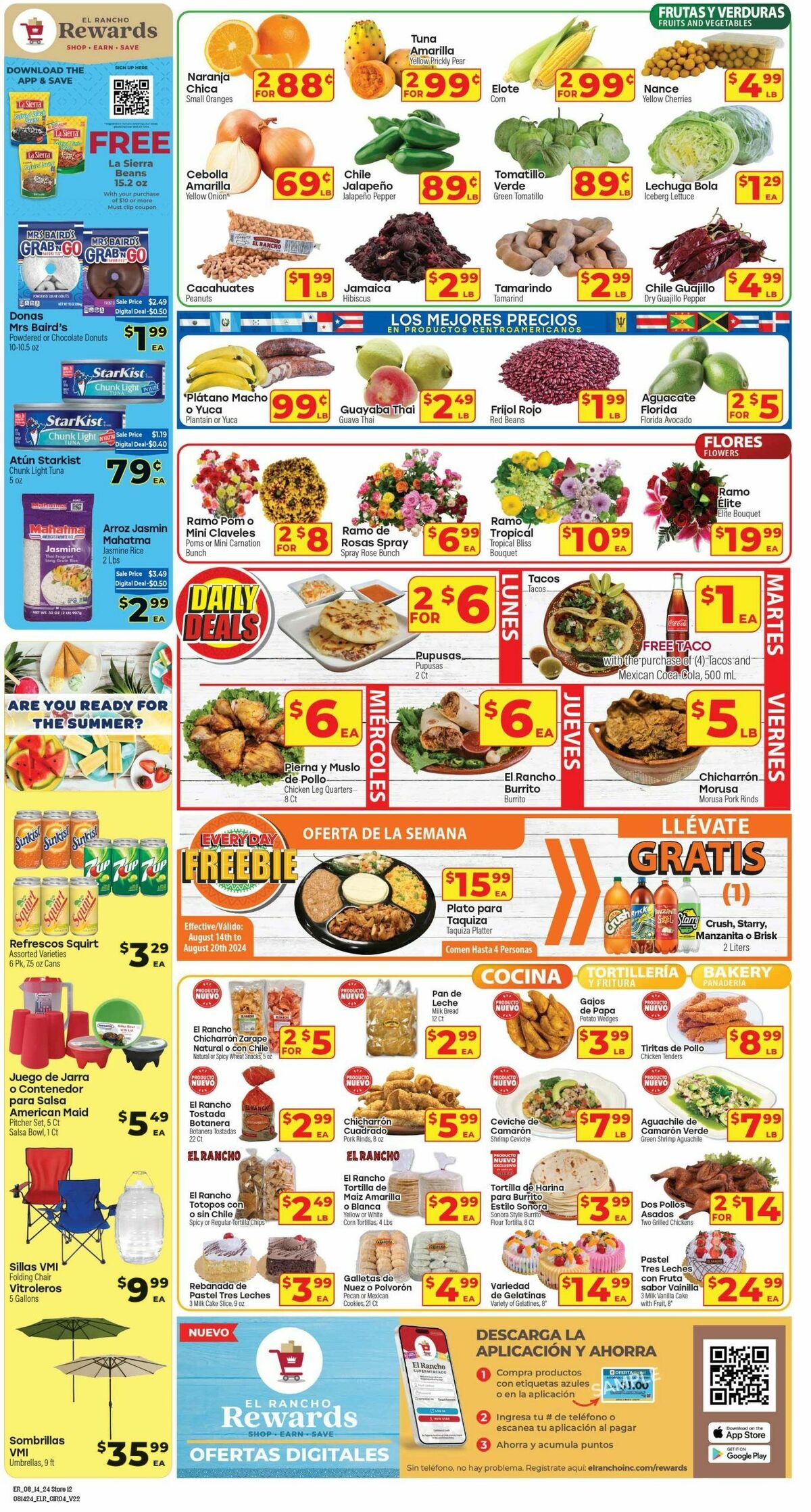 El Rancho Weekly Ad from August 14