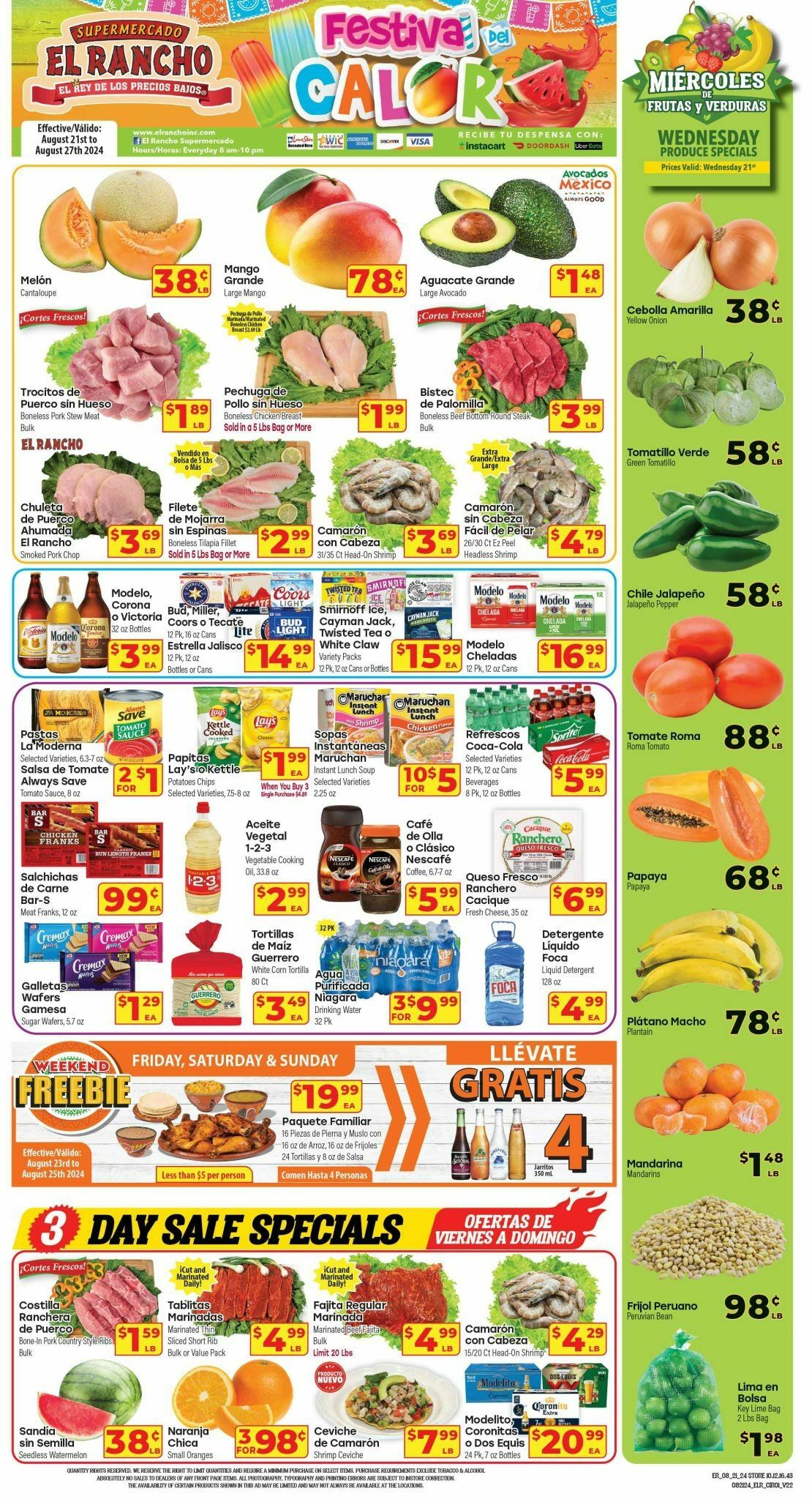 El Rancho Weekly Ad from August 21