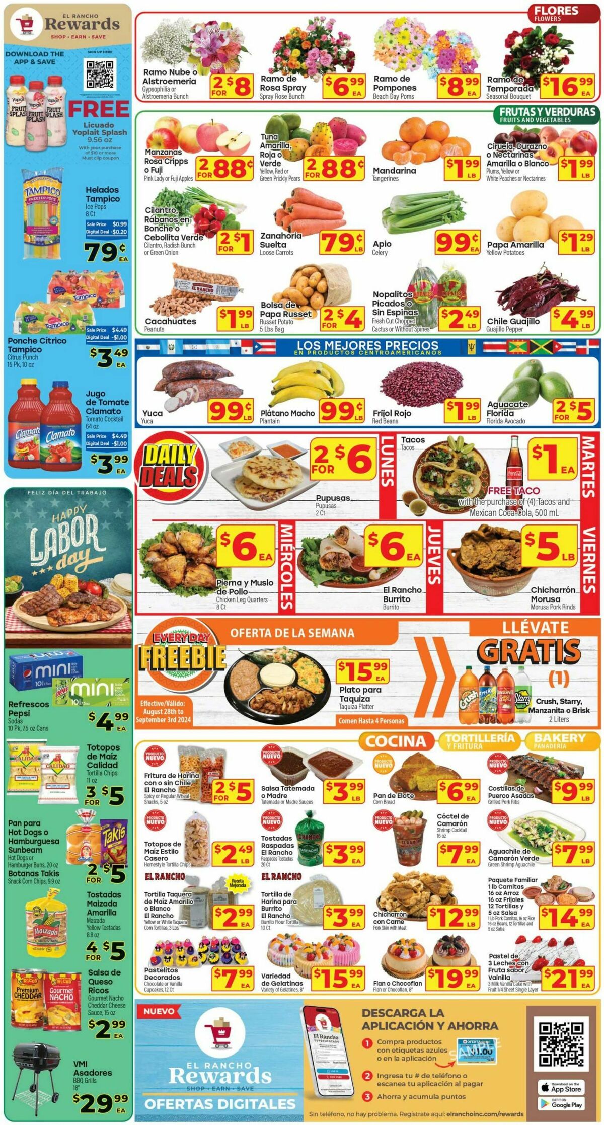 El Rancho Weekly Ad from August 28