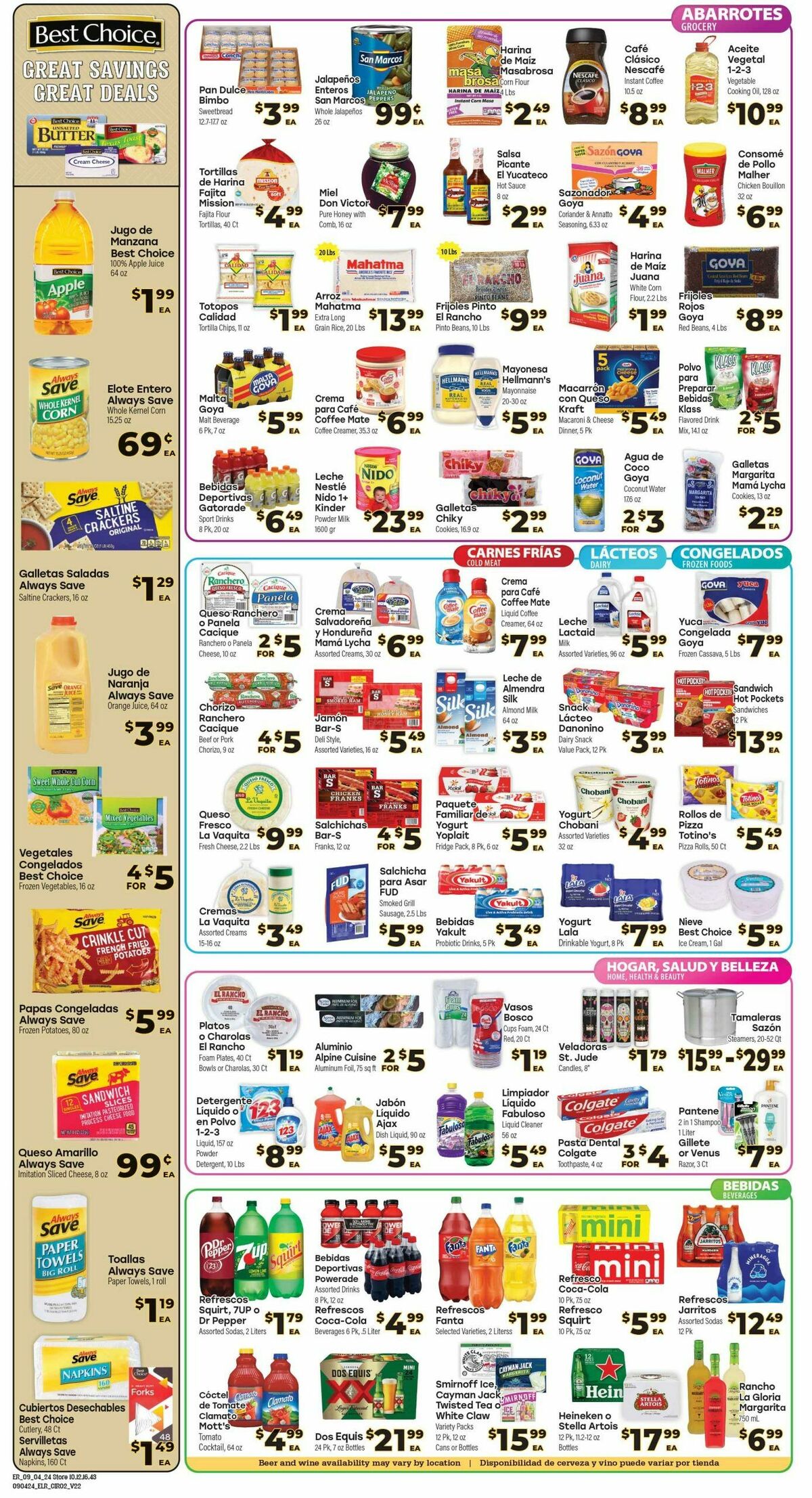 El Rancho Weekly Ad from September 4