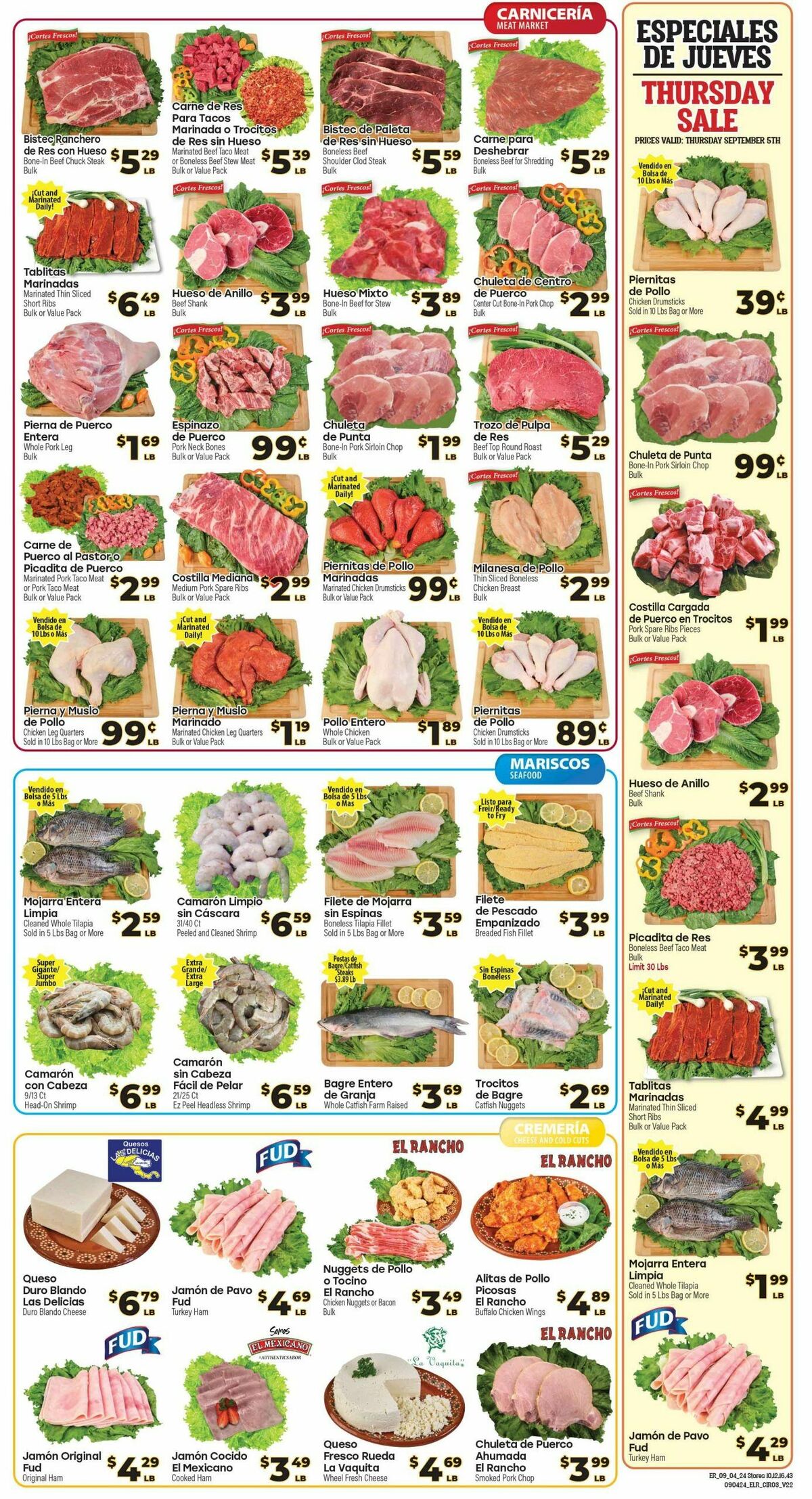 El Rancho Weekly Ad from September 4