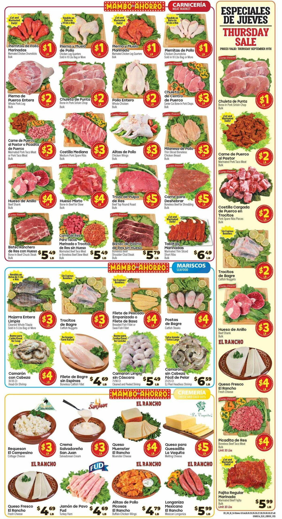 El Rancho Weekly Ad from September 18