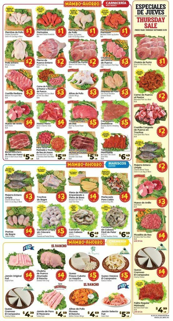 El Rancho Weekly Ad from September 25