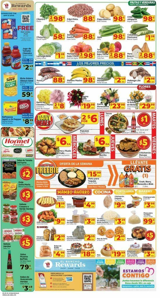 El Rancho Weekly Ad from September 25