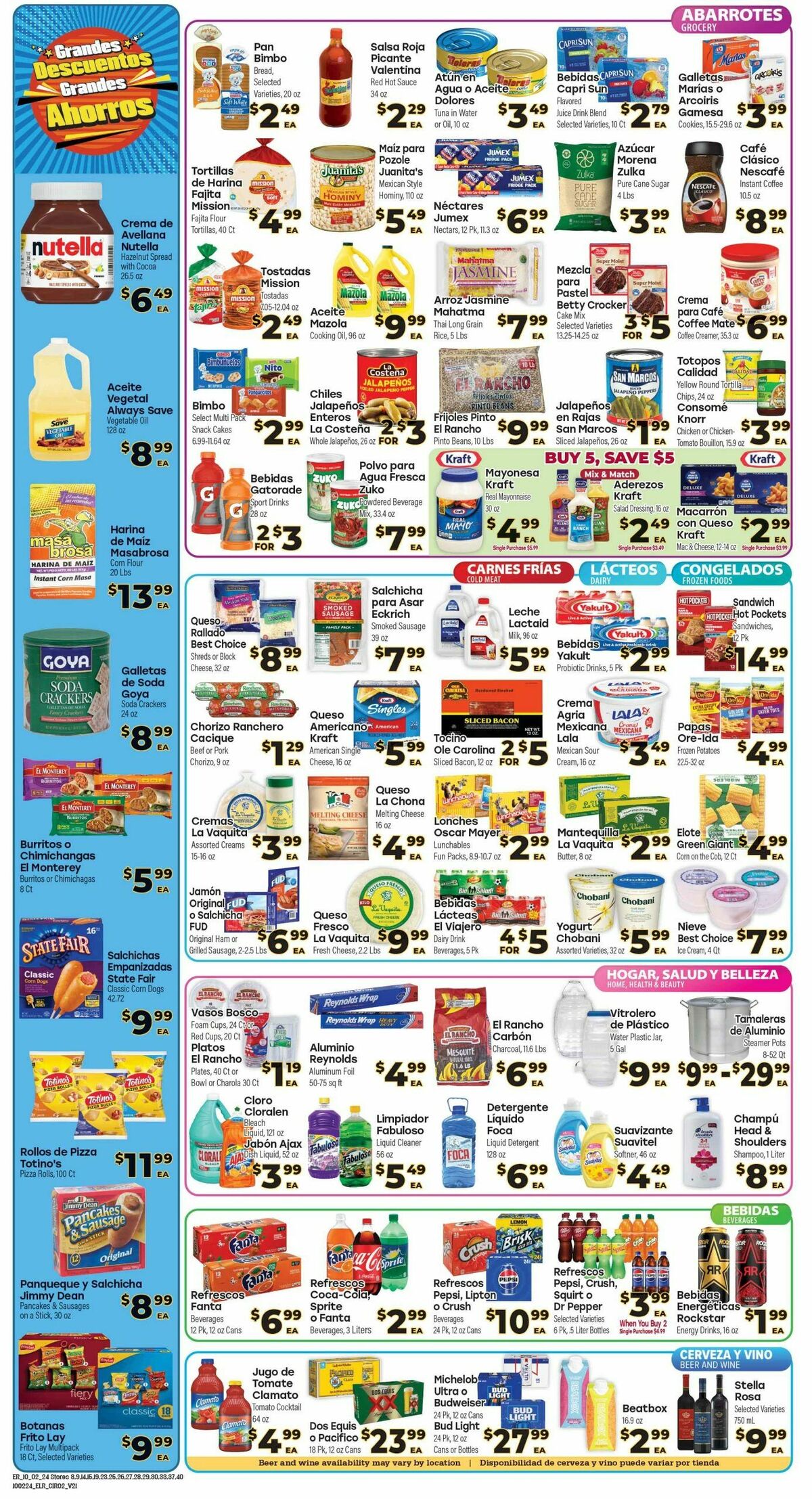 El Rancho Weekly Ad from October 2