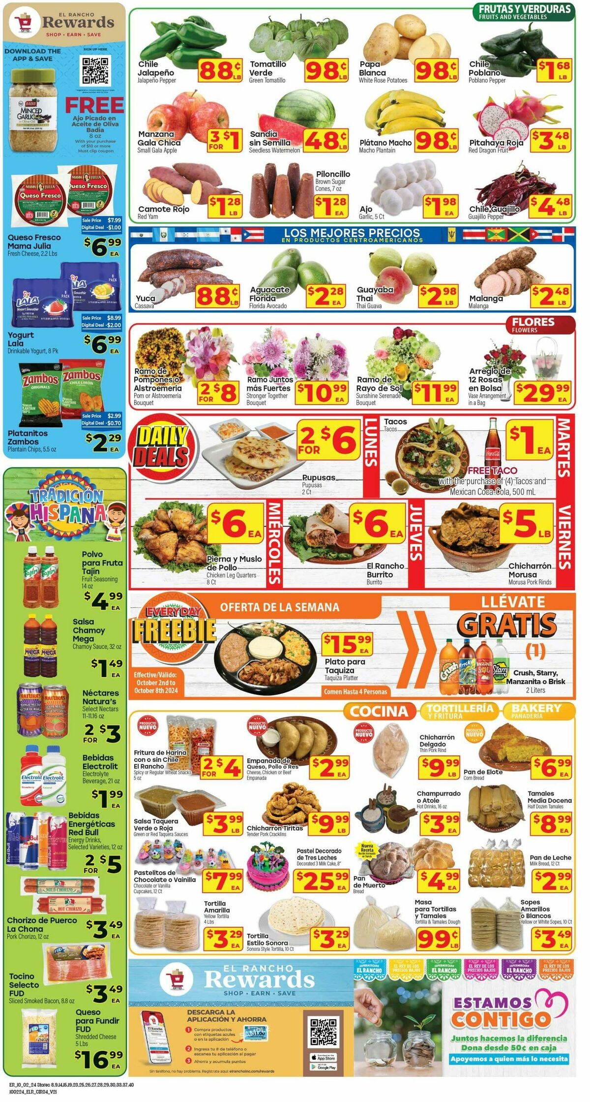 El Rancho Weekly Ad from October 2