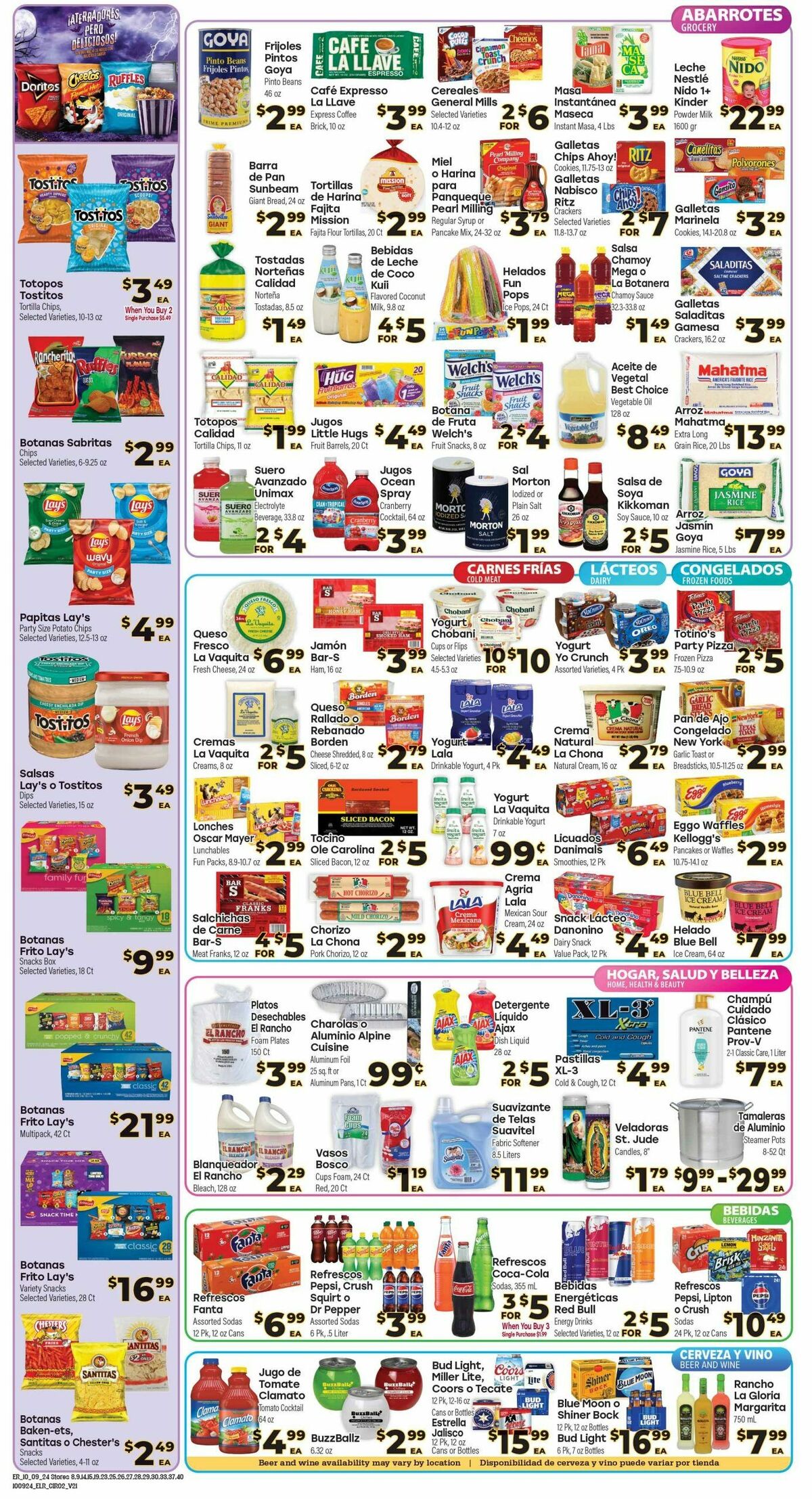 El Rancho Weekly Ad from October 9