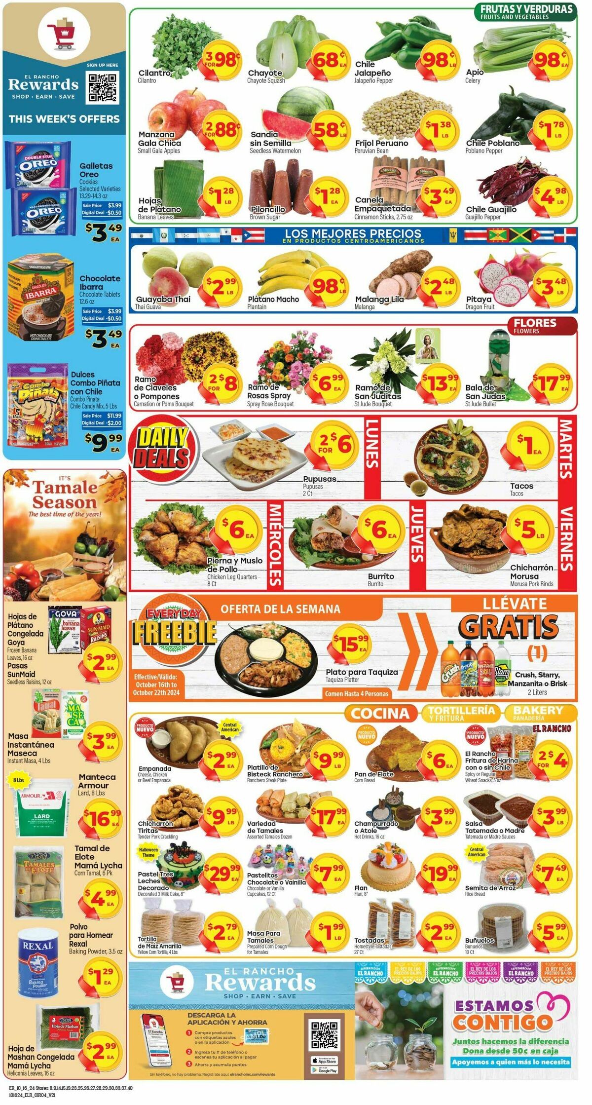 El Rancho Weekly Ad from October 16