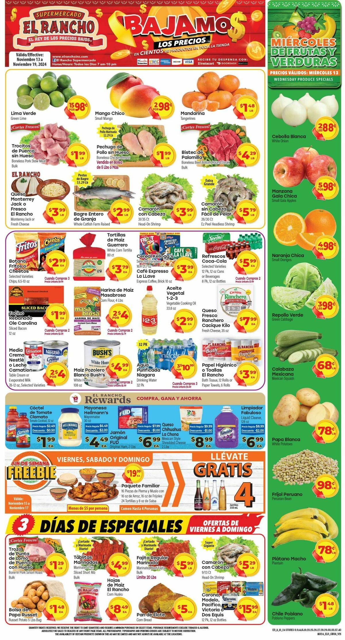 El Rancho Weekly Ad from November 13