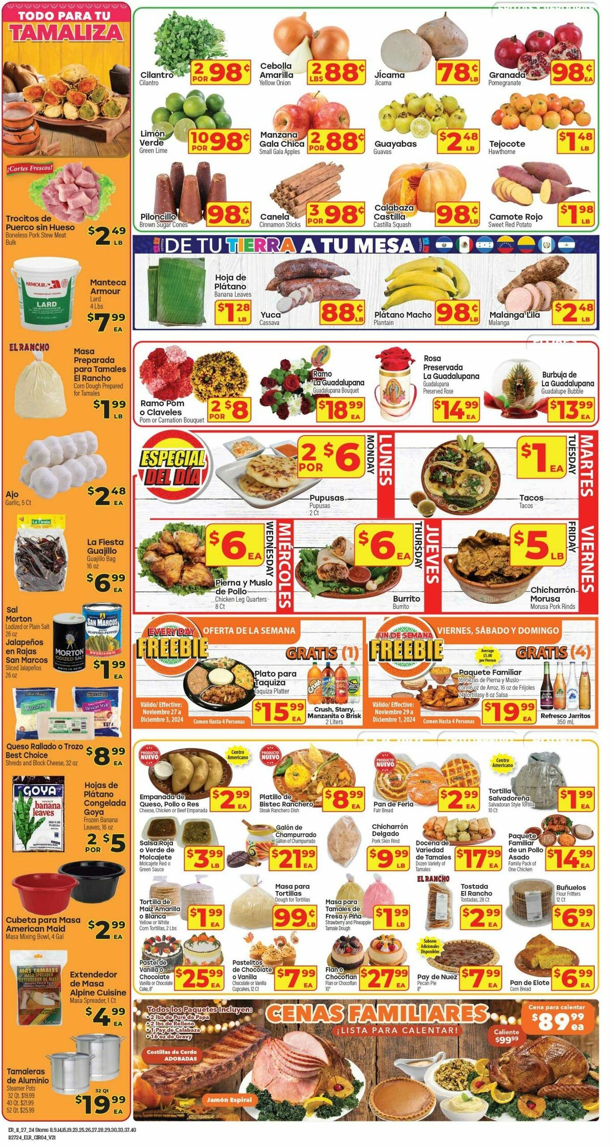 El Rancho Weekly Ad from November 27