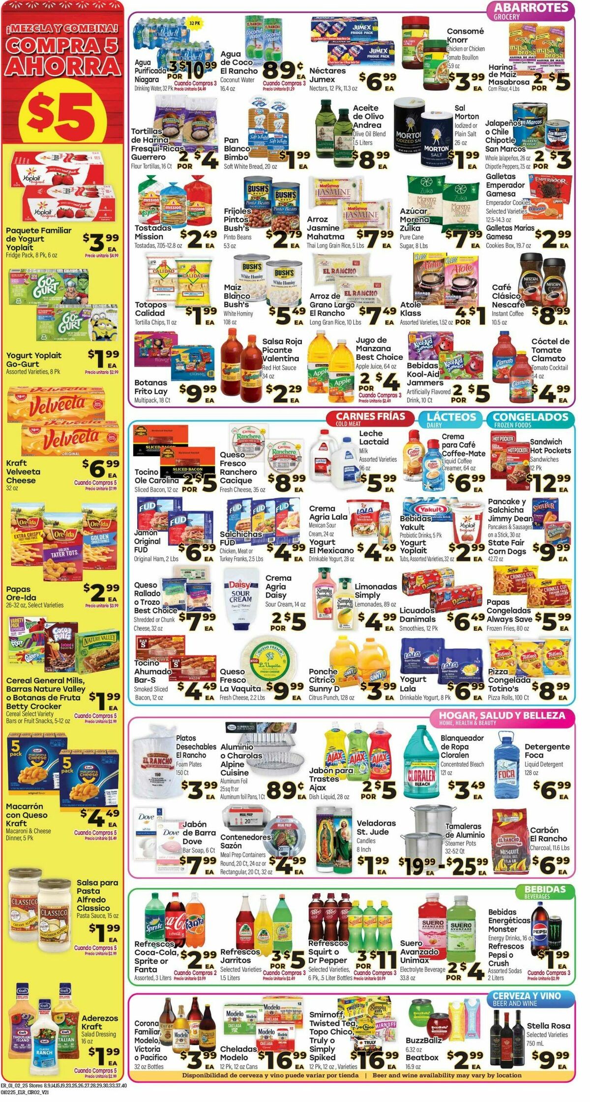 El Rancho Weekly Ad from January 2