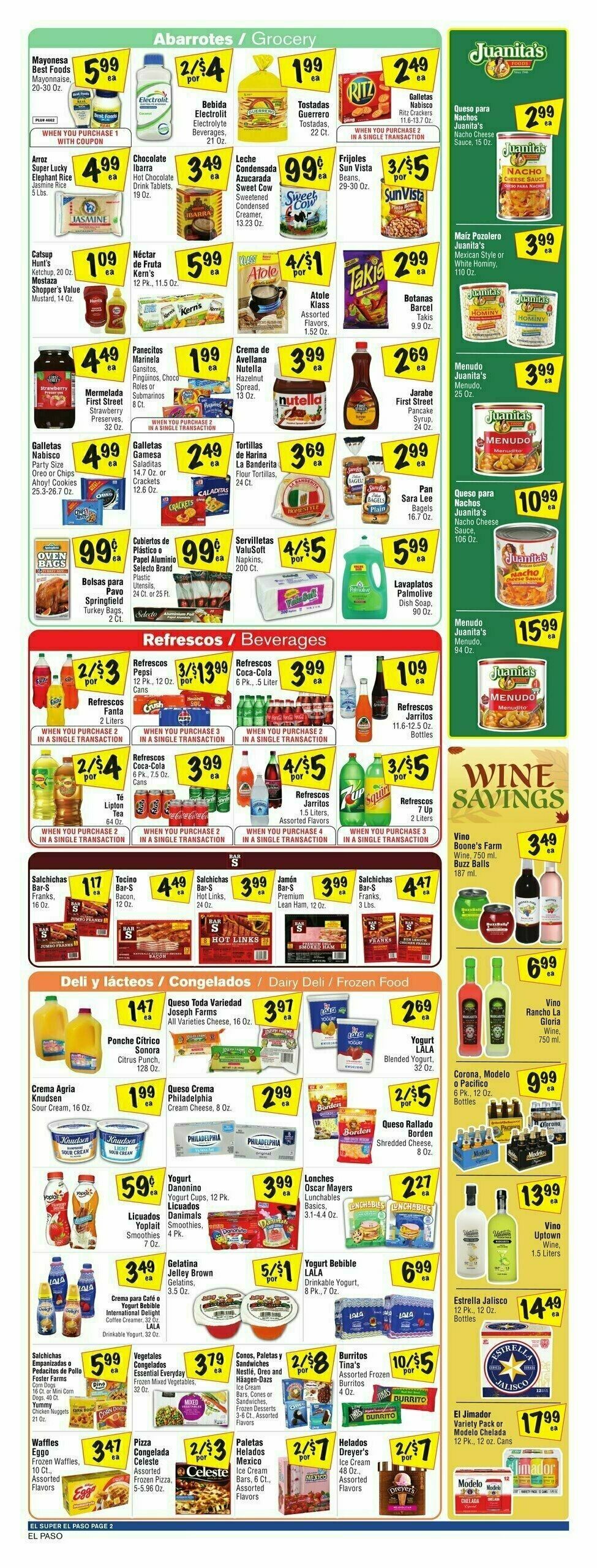 El Super Markets Weekly Ad from November 22