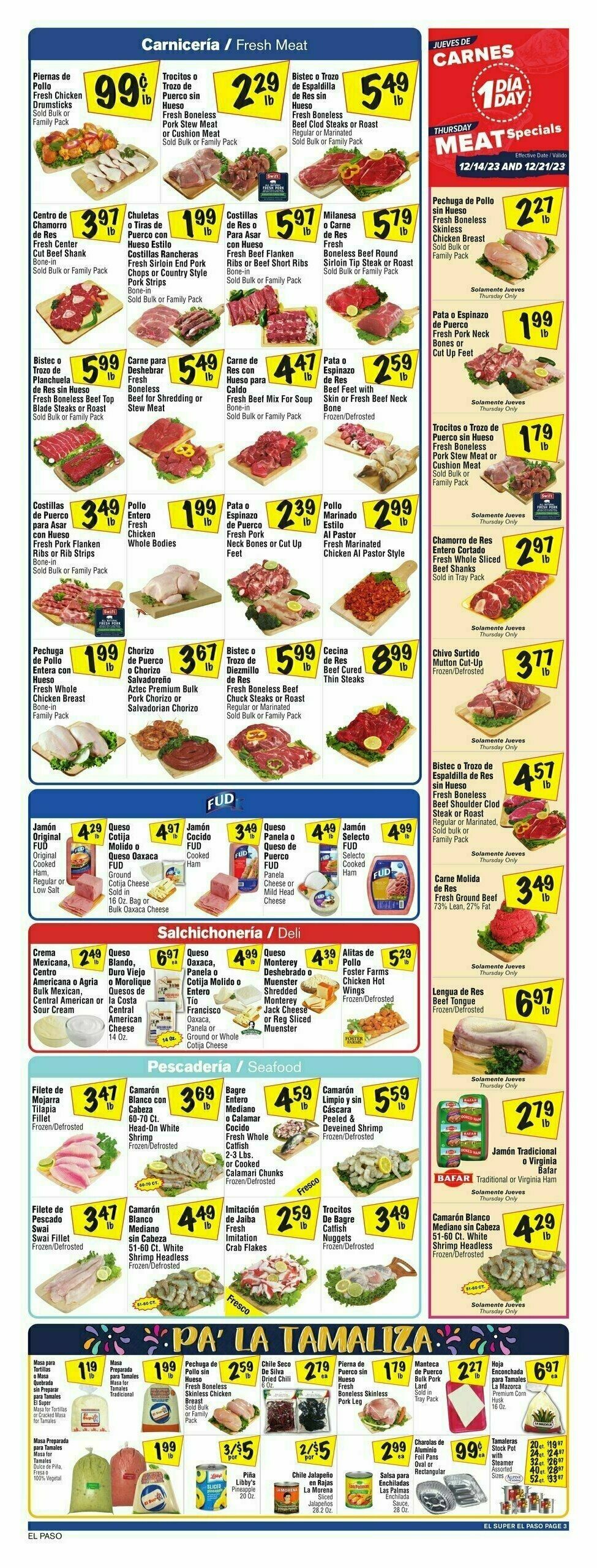 El Super Markets Weekly Ad from December 13