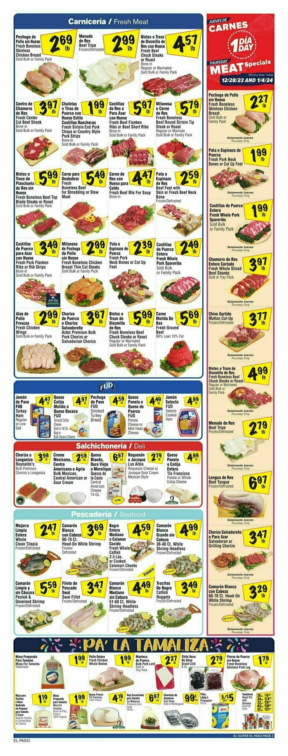 El Super Markets Weekly Ad from December 27