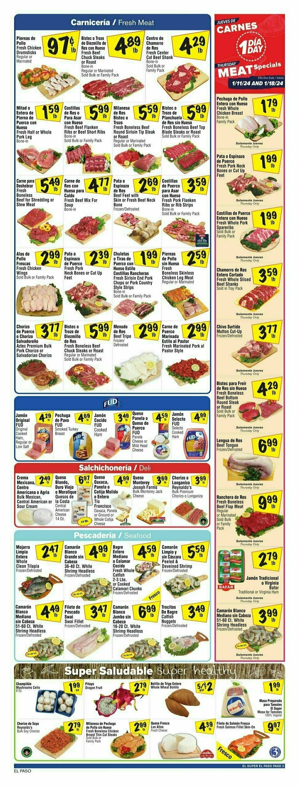 El Super Markets Weekly Ad from January 10