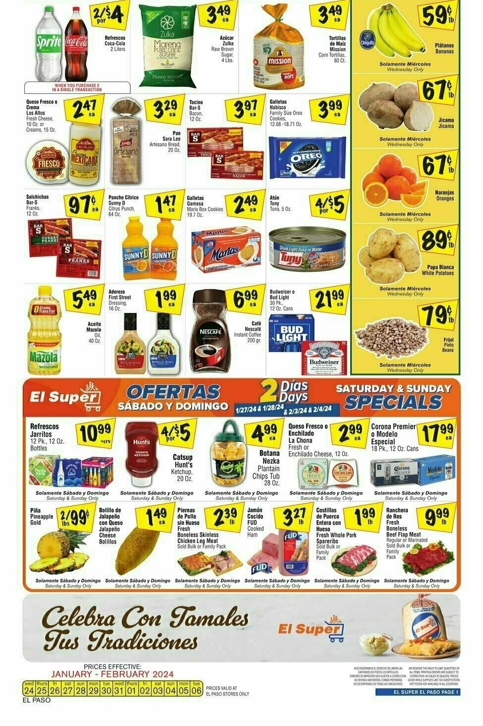 El Super Markets Weekly Ad from January 24