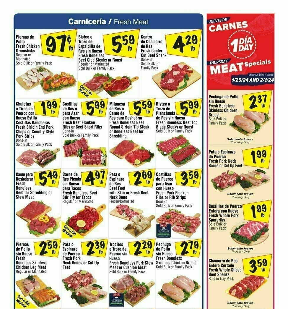 El Super Markets Weekly Ad from January 24