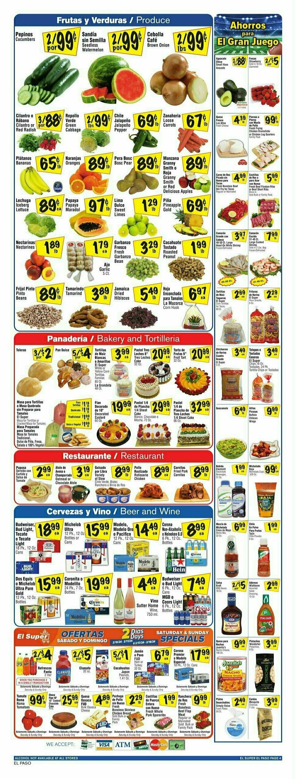 El Super Markets Weekly Ad from February 14