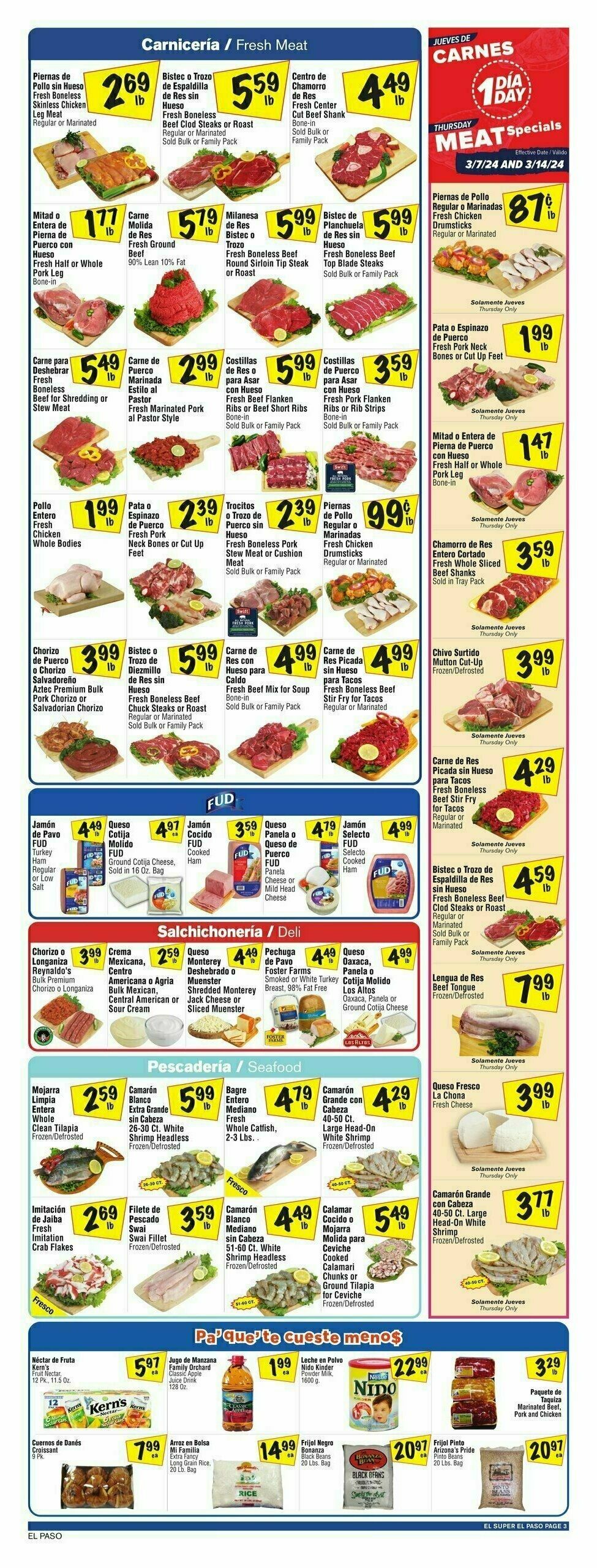 El Super Markets Weekly Ad from March 6