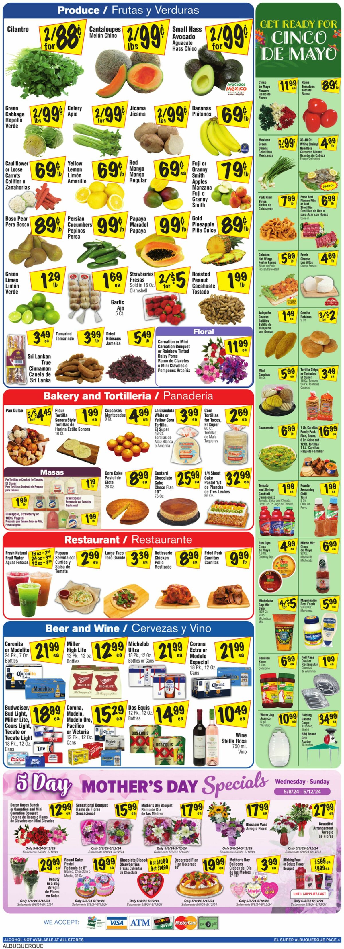 El Super Markets Weekly Ad from May 8