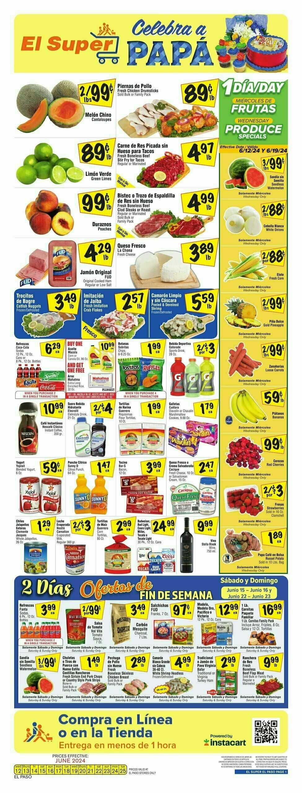 El Super Markets Weekly Ad from June 12