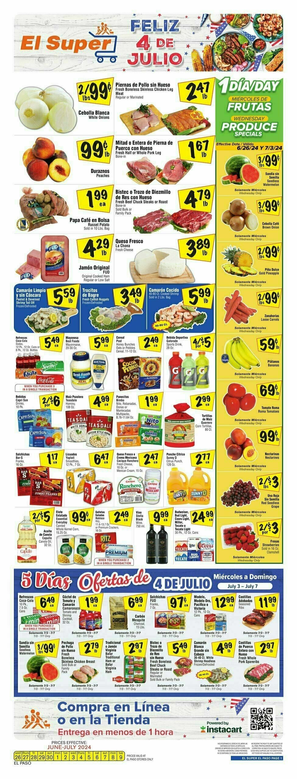 El Super Markets Weekly Ad from July 3