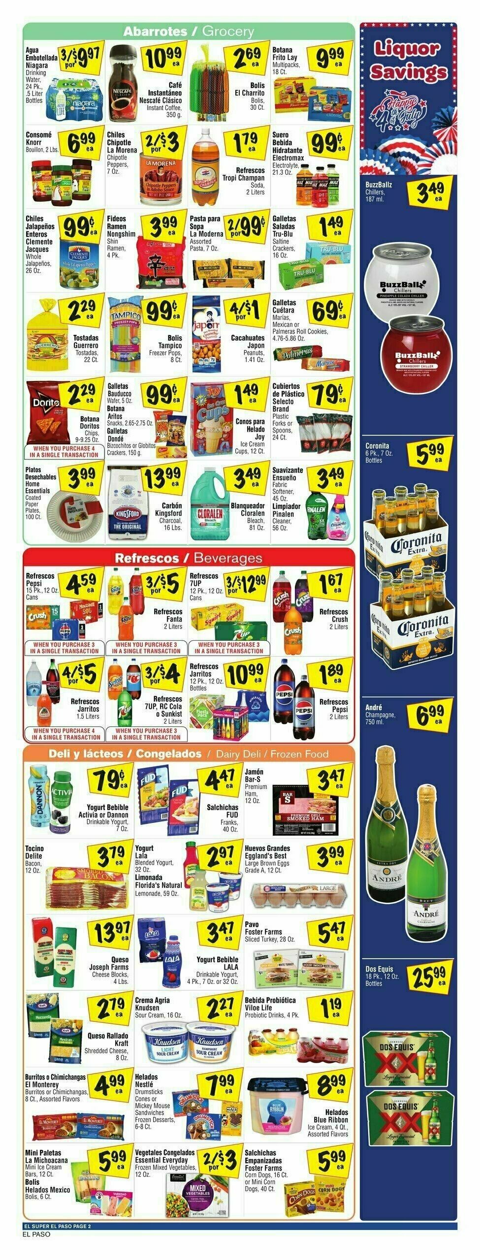 El Super Markets Weekly Ad from July 3