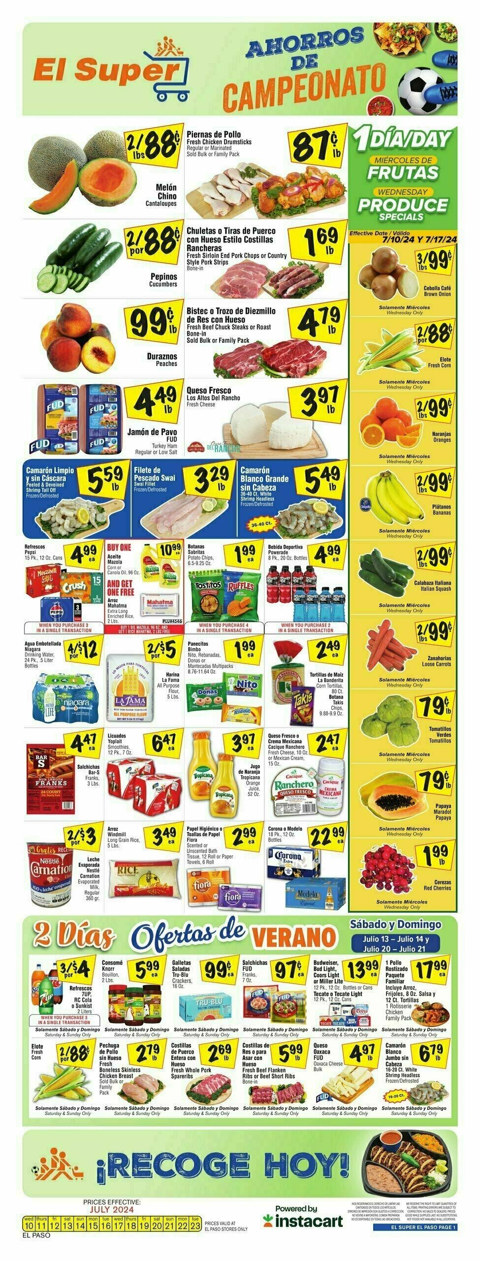 El Super Markets Weekly Ad from July 17