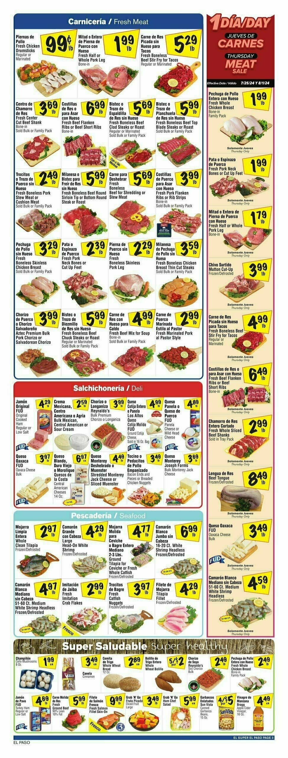 El Super Markets Weekly Ad from July 24