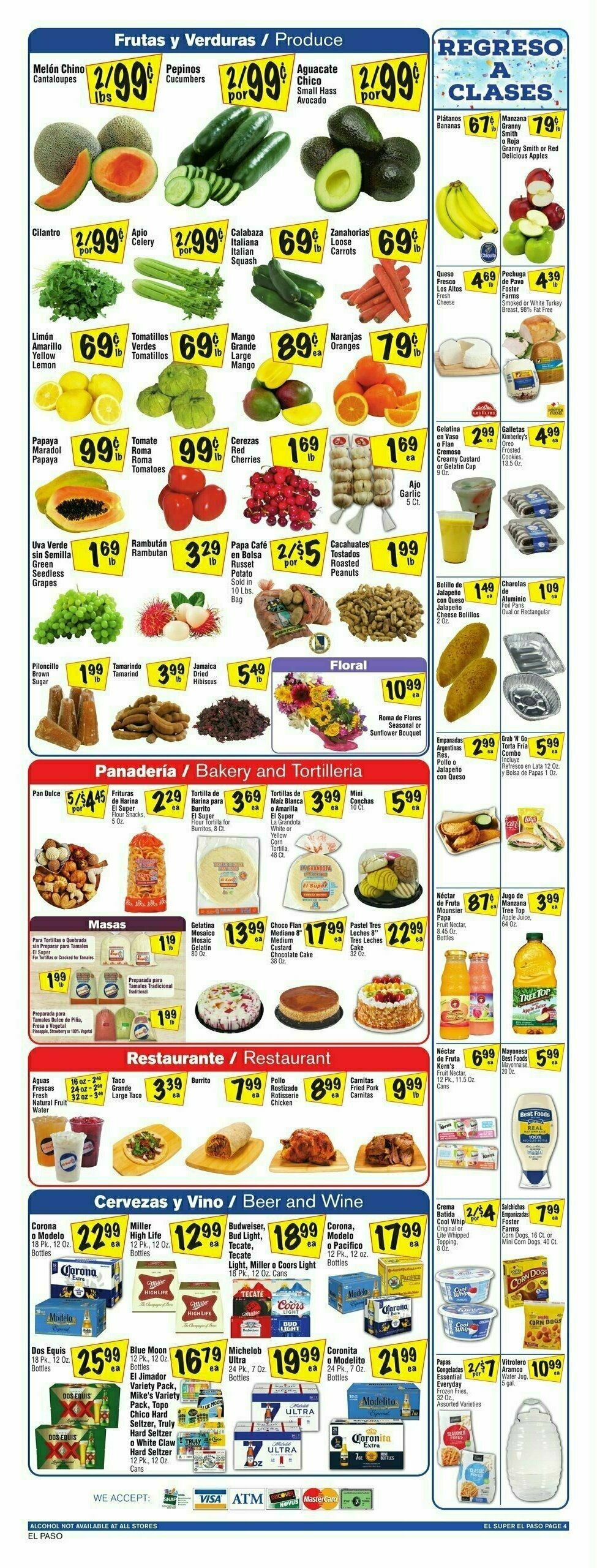 El Super Markets Weekly Ad from July 31