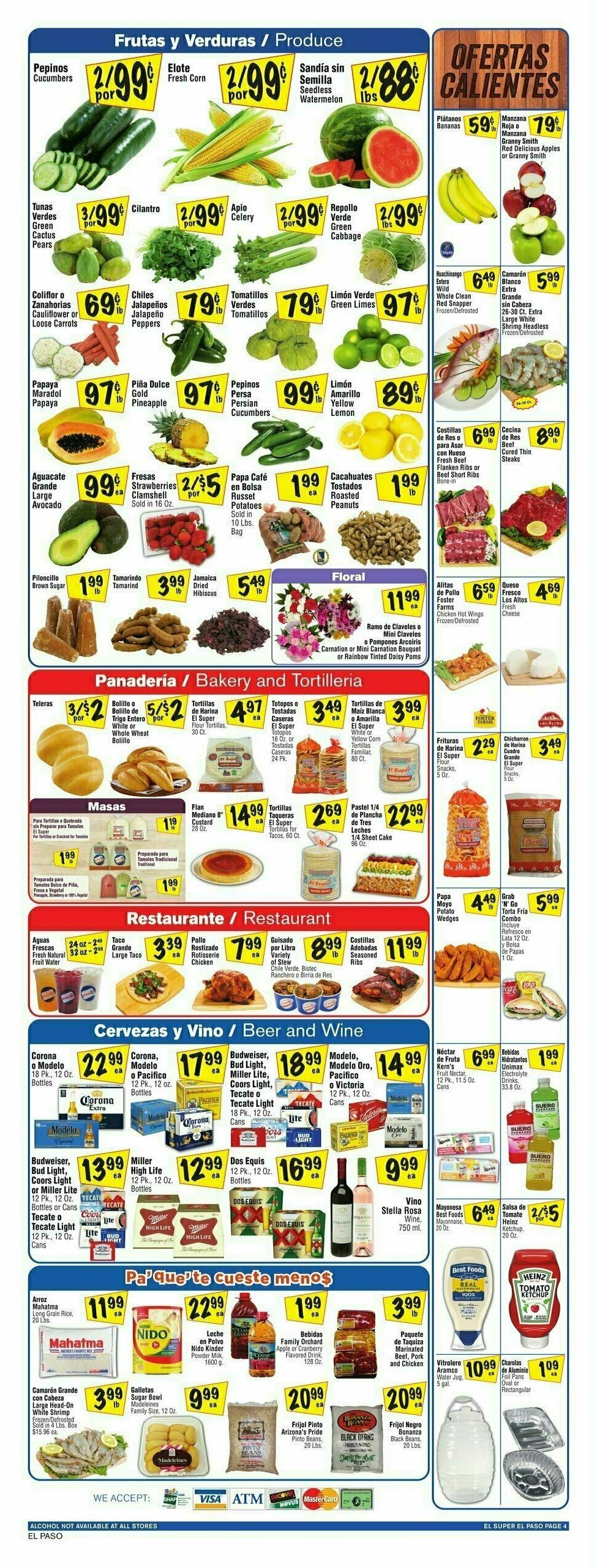 El Super Markets Weekly Ad from August 7