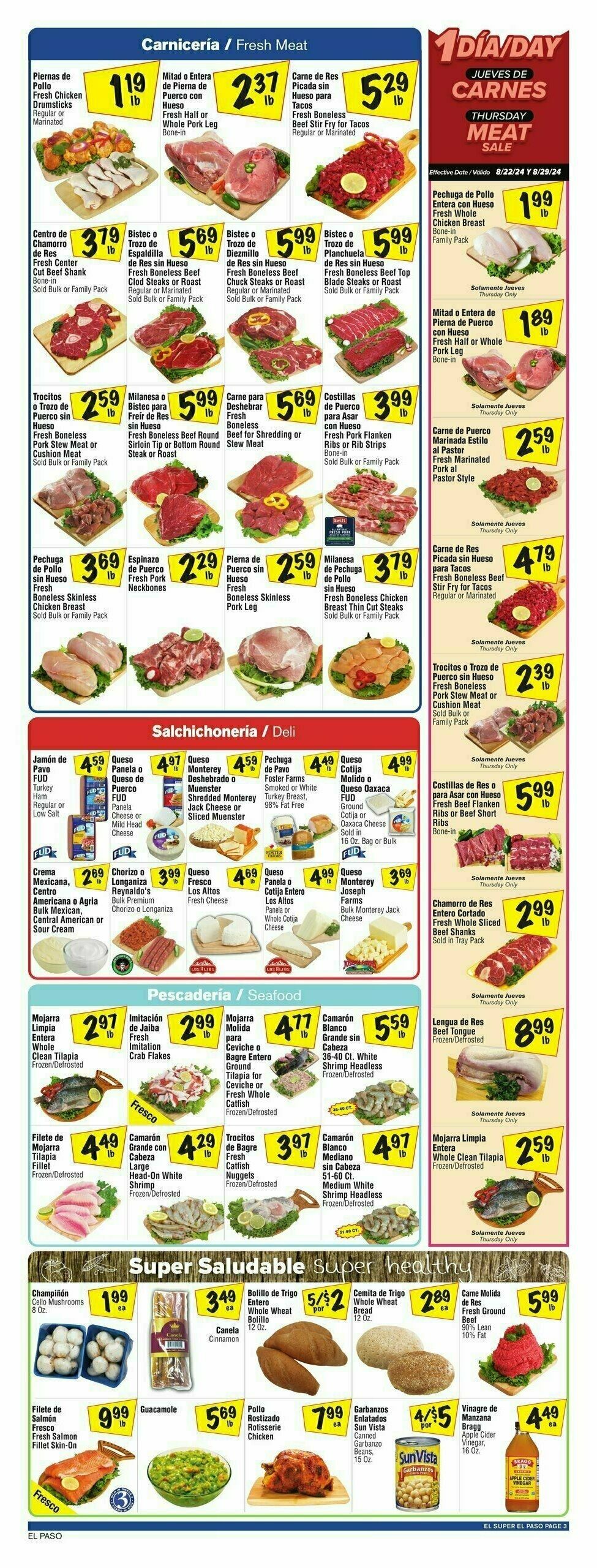 El Super Markets Weekly Ad from August 21