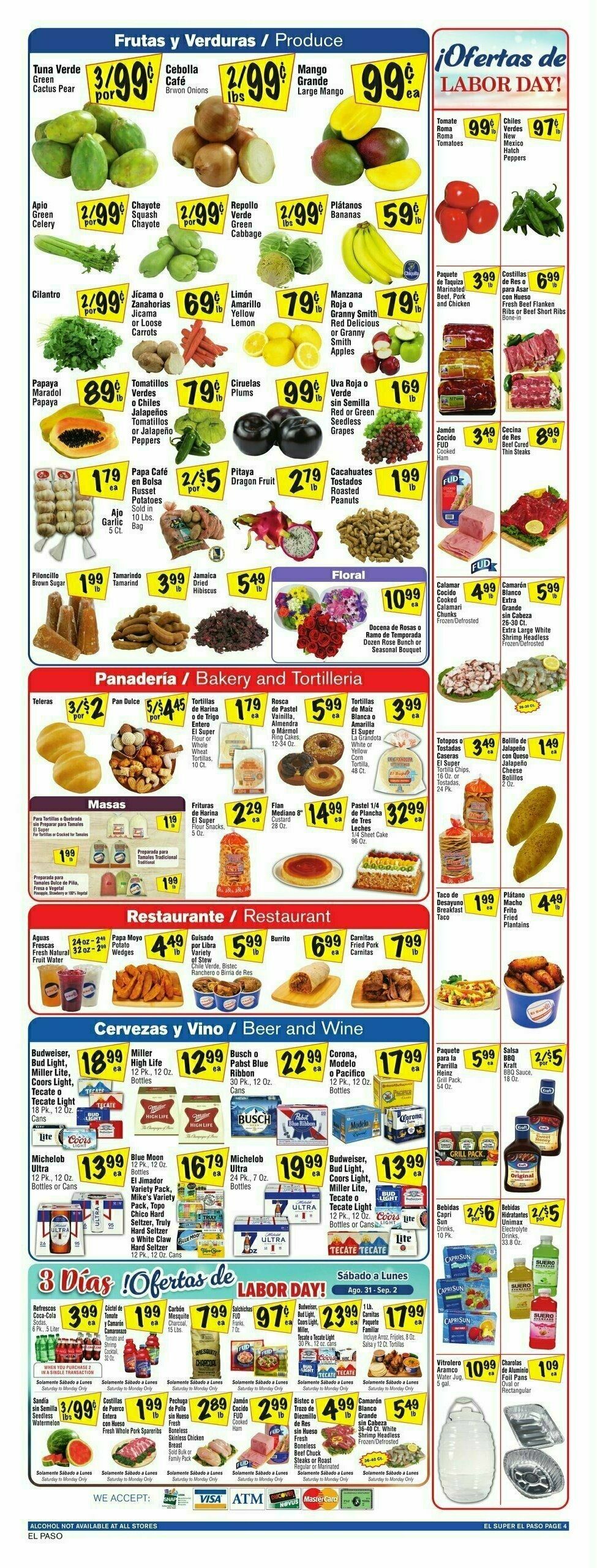 El Super Markets Weekly Ad from August 21