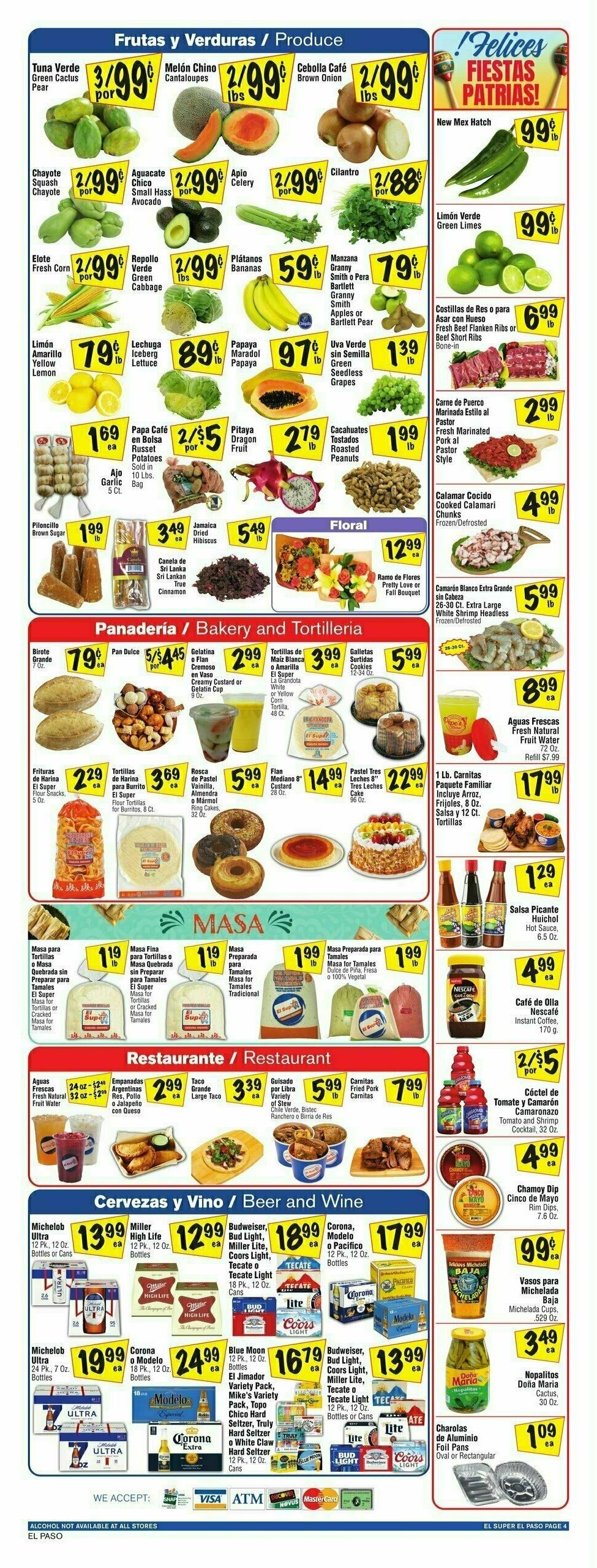 El Super Markets Weekly Ad from September 4