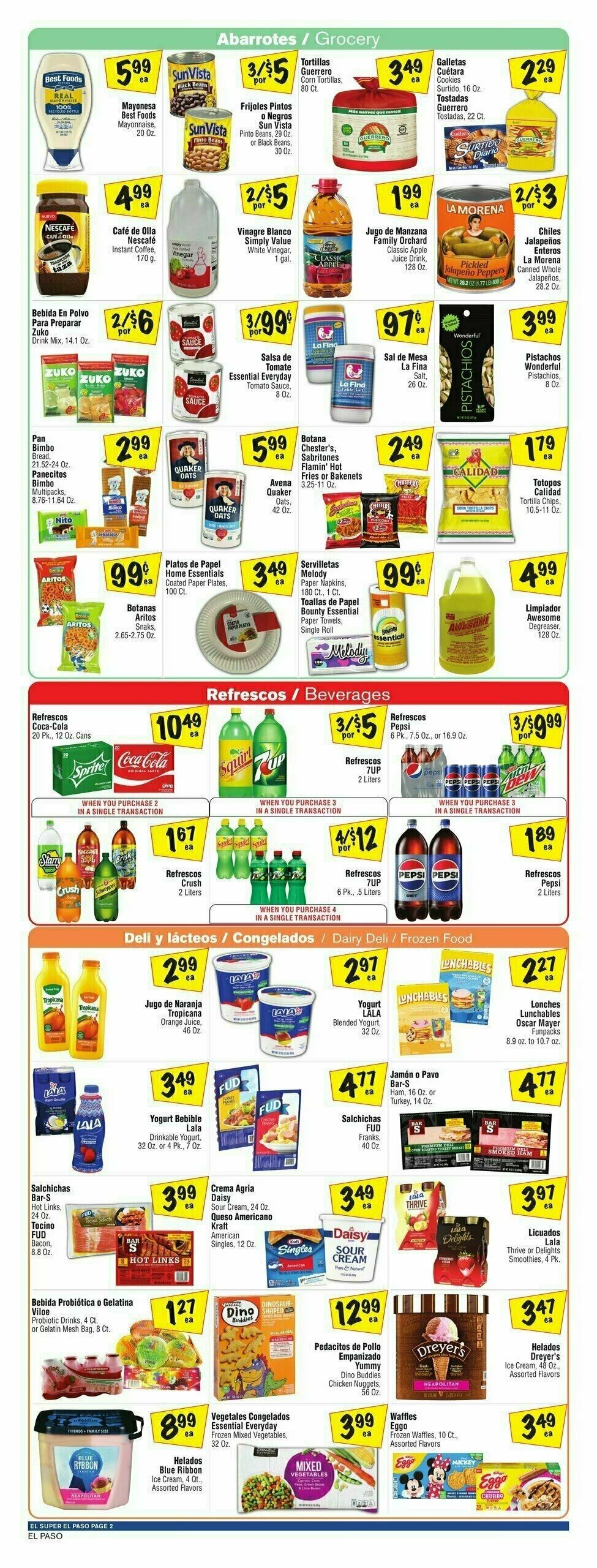 El Super Markets Weekly Ad from October 2