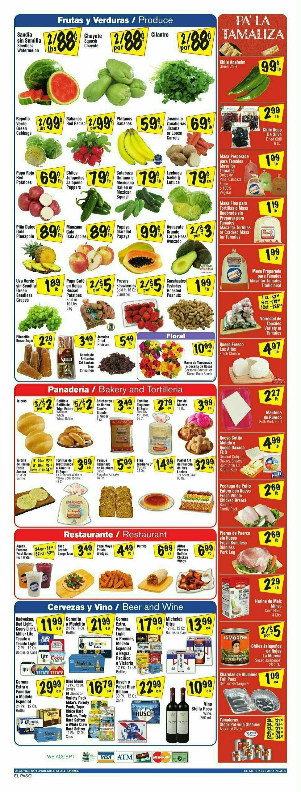 El Super Markets Weekly Ad from October 2