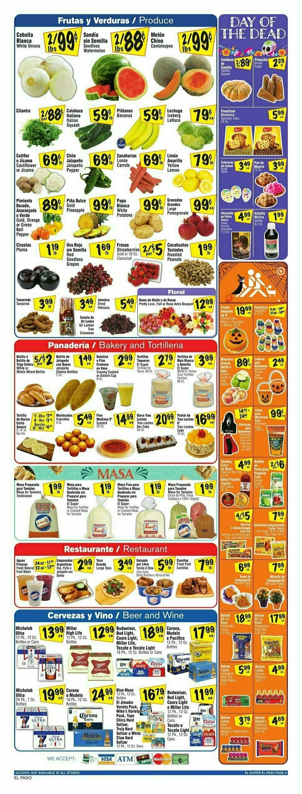 El Super Markets Weekly Ad from October 16