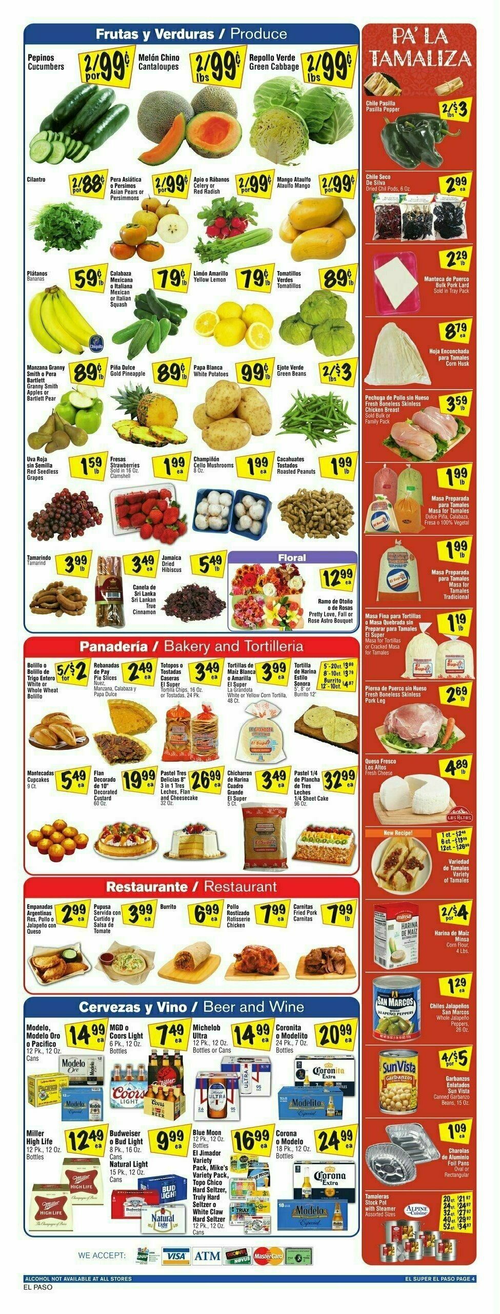 El Super Markets Weekly Ad from October 30