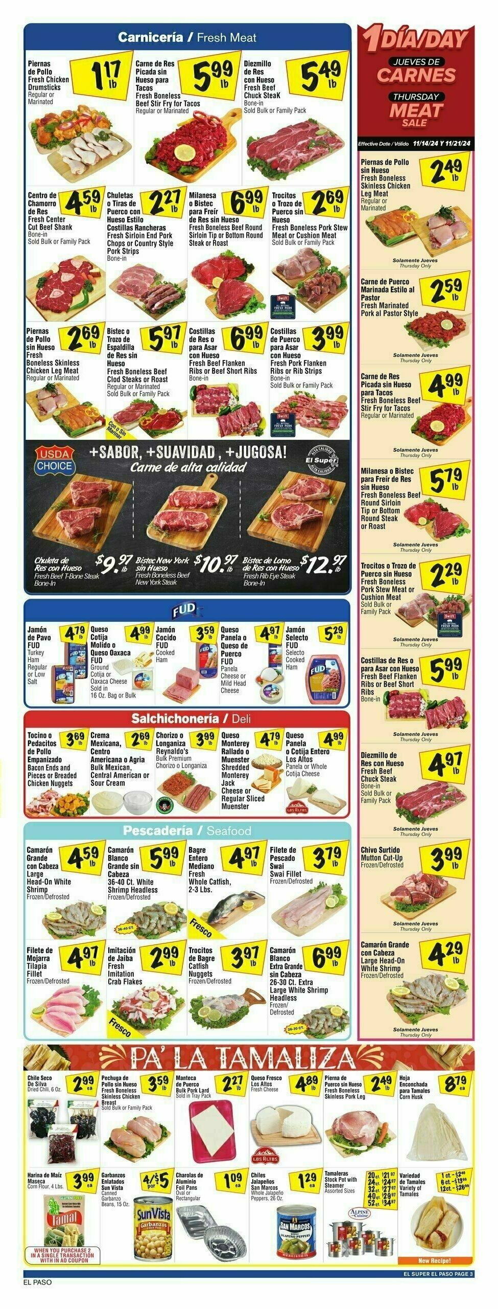 El Super Markets Weekly Ad from November 13