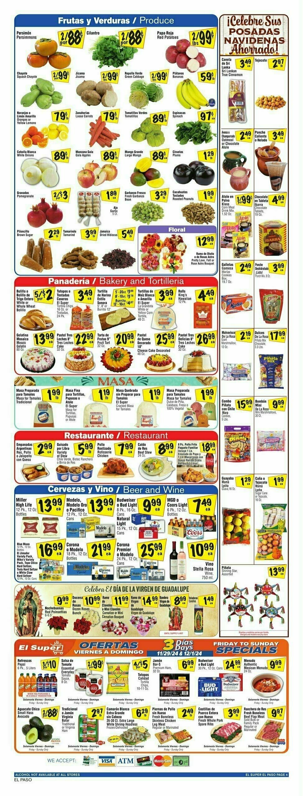 El Super Markets Weekly Ad from November 27