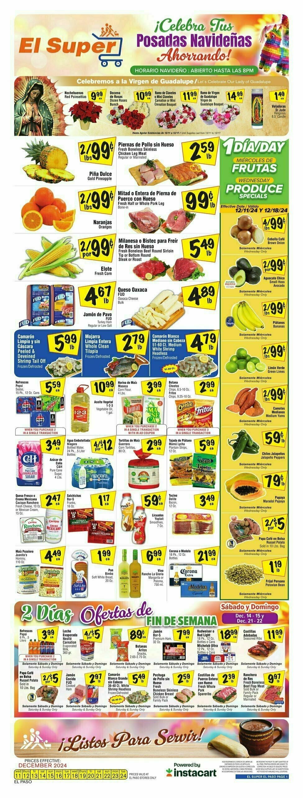 El Super Markets Weekly Ad from December 11