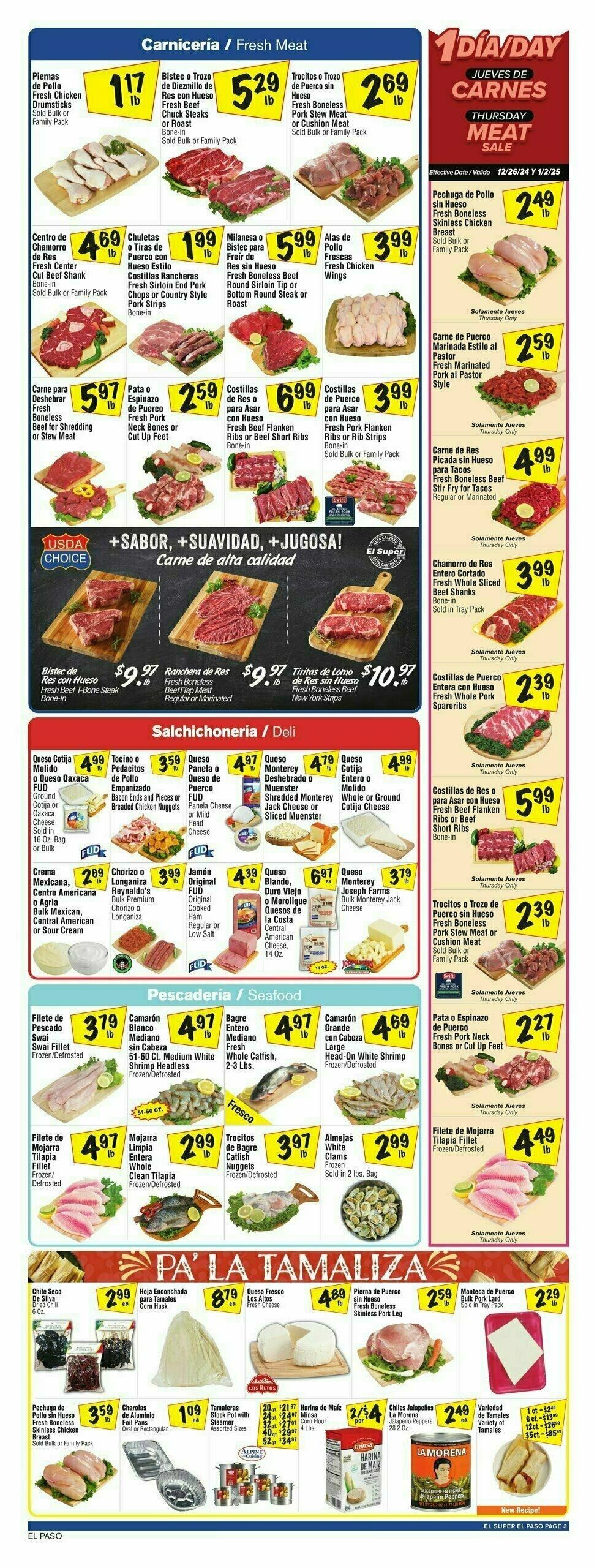 El Super Markets Weekly Ad from December 25