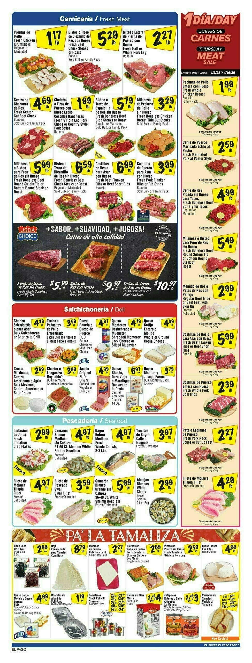 El Super Markets Weekly Ad from January 8