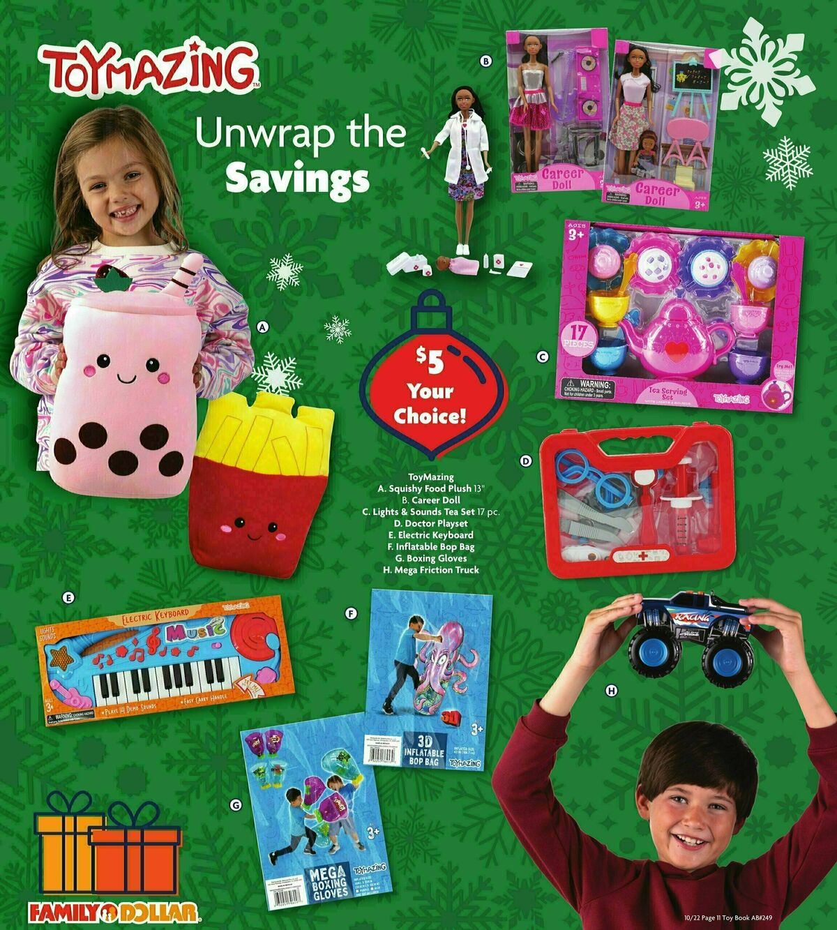 Family Dollar Holiday Toy Guide Weekly Ad from October 22